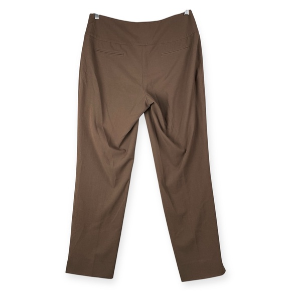 Lena Gabrielle Women’s Dress Pants Size 8 Brown Mid Rise Work Trousers - Picture 2 of 7